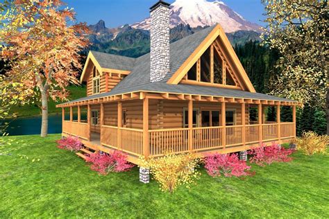 distinctive log cabin  wrap  porch randolph indoor  outdoor design