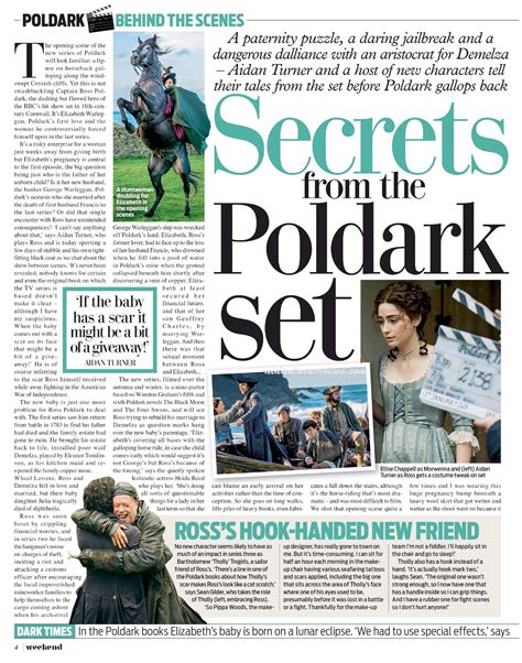 scans of secrets from the poldark set aidan turner news
