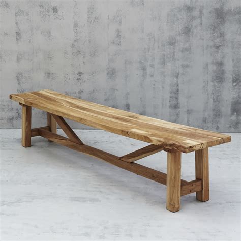 sefer rustic bench seat