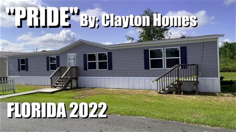 clayton homes pride affordable  double wide manufactured home  florida  price shown