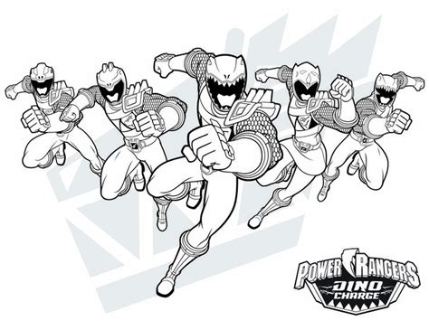 printable power ranger dino charge coloring pages