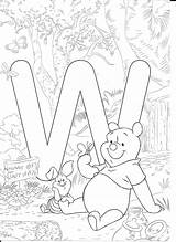 Coloring Pages Disney Alphabet Letters Letter Abc sketch template