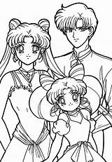 Sailor Moon Coloring Pages Girls Sailormoon Mamoru Usagi Chibiusa Anime Book Sheets Kids Colorear Drawing Dibujos Printable Adult Colouring Color sketch template