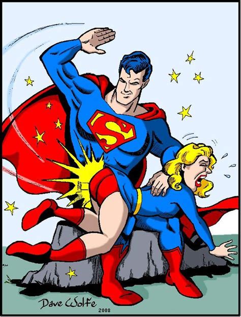 superman paddles his naughty cousin superhero spanking