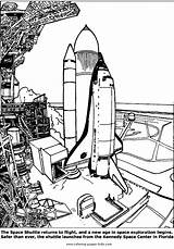 Spaceshuttle Shuttle Kleurplaten Kleurplaat sketch template