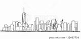 Skyline Sketch City Coloring Houston Template Paintingvalley sketch template