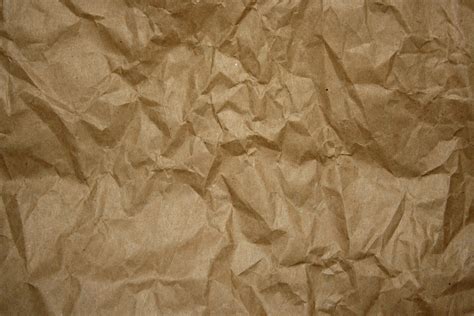crumpled brown paper texture picture  photograph  public domain