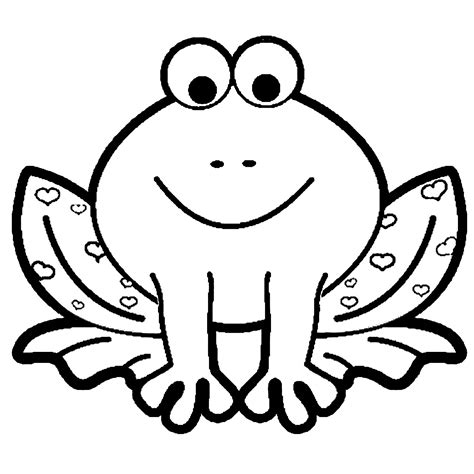 frog template coloring pages