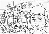 Handy Manny Coloring Pages Mandy Library Kidsfree Clip Books sketch template
