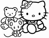 Kitty Hello Coloring Pages Color Printable Kids Friends Book sketch template