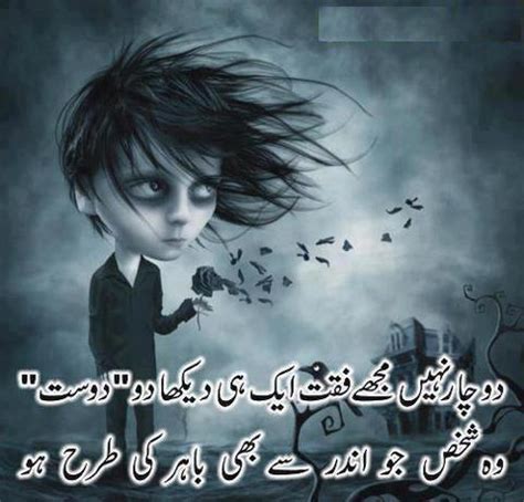 char nahi mujhe faqat aik  dikha  sad poetry urdu sad poetry
