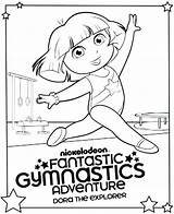 Coloring Pages Tumbling Getcolorings Gymnastics sketch template