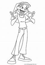 Coloring Pages Braceface Cartoon Kids Color Character Printable Sheets Cartoons Found Choose Board sketch template