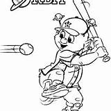 Coloring Mlb Pages Mascot Mascots Getdrawings Getcolorings sketch template