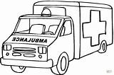 Coloring Emergency Pages Car Ambulance Printable Drawing sketch template