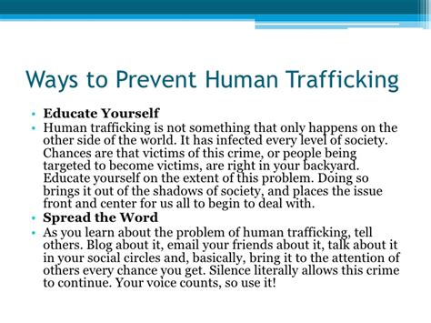 Human Trafficking Ppt