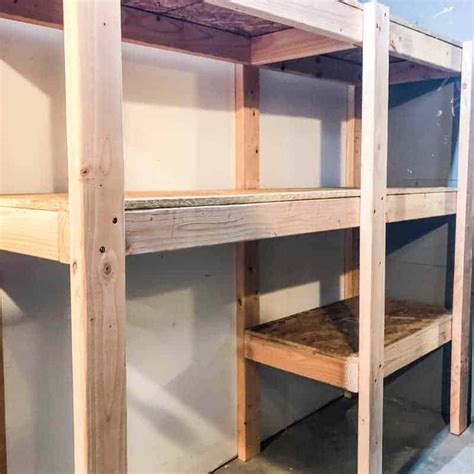 diy garage shelves  plans  handymans daughter