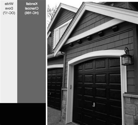 gray exterior house paint ideas  black trim tie  homes