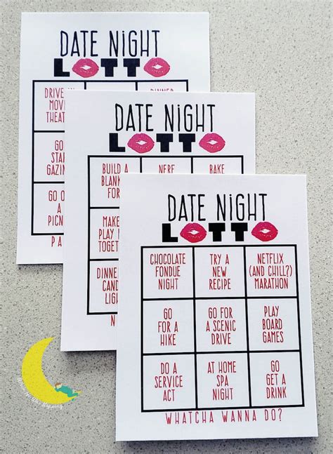 Lover S Lotto Diy Scratch Off Cards Date Night Ideas Or Etsy