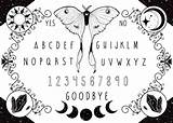 Ouija Witchy sketch template