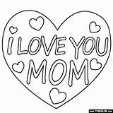 Amour Everfreecoloring Mothers Thecolor Malvorlage Colouring sketch template