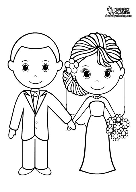brides coloring pages coloring home