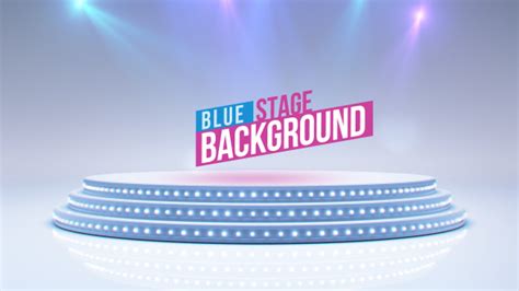 blue stage  spot lights motion graphics videohive