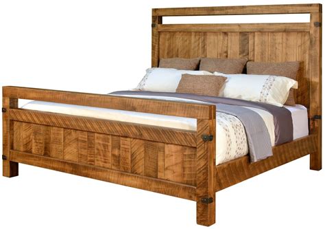 watford city hardwood panel bed countryside amish furniture