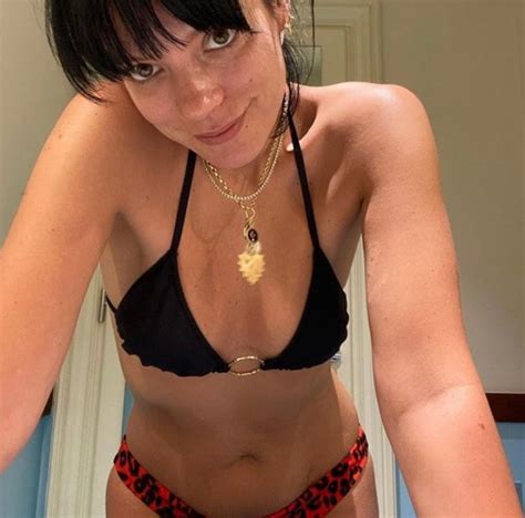 lily allen celebrates one year completely sober during beach getaway