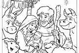 Coloring Pages Jesus Shepherds Getdrawings Visit Baby sketch template