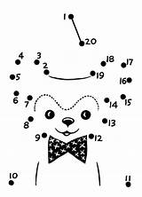 Dot Easy Dots Connect 20 Bear Sheets Teddy Activity Coloring Printables Kids Pages sketch template