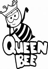 Bee Queen Coloring Pages Drawing Clipart Clipartmag Letter Kids Outline Choose Board sketch template