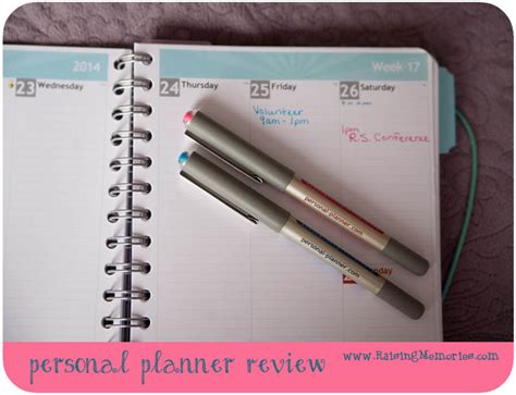 personal planner review giveaway