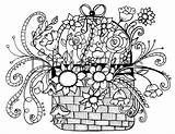 Coloring Whimsical Flowers Volwassenen Dibujos Volwassen Grillige Mand sketch template