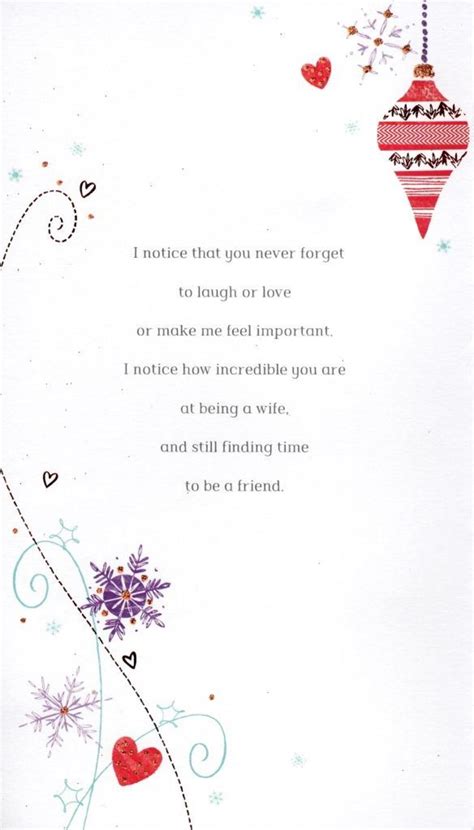 wife traditional christmas greeting card cards love kates