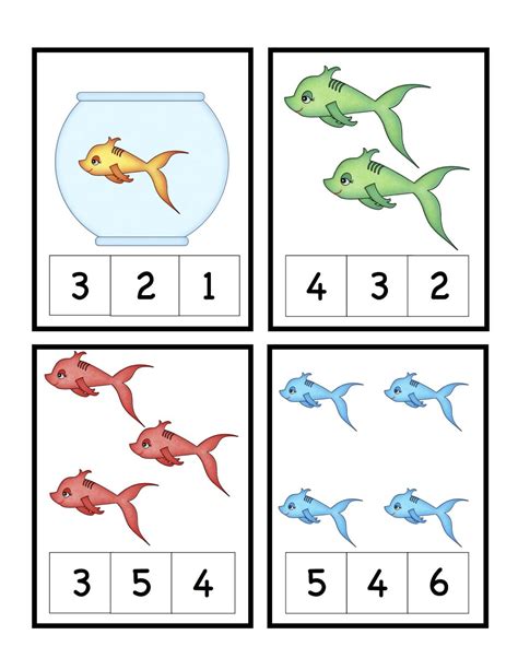 preschool printables cute fish number printable seuss