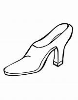 Template Heel High Shoes Getdrawings Drawing sketch template