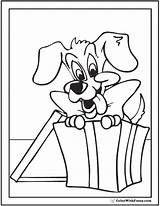 Coloring Dog Pages Box Surprise Bones Breeds Houses Colorwithfuzzy sketch template