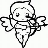 Cupid Coloring Pages Cartoon Drawing Clipart Kids Clip Simple Cliparts Valentines Printable Library Color Popular Cute Getdrawings Getcolorings sketch template