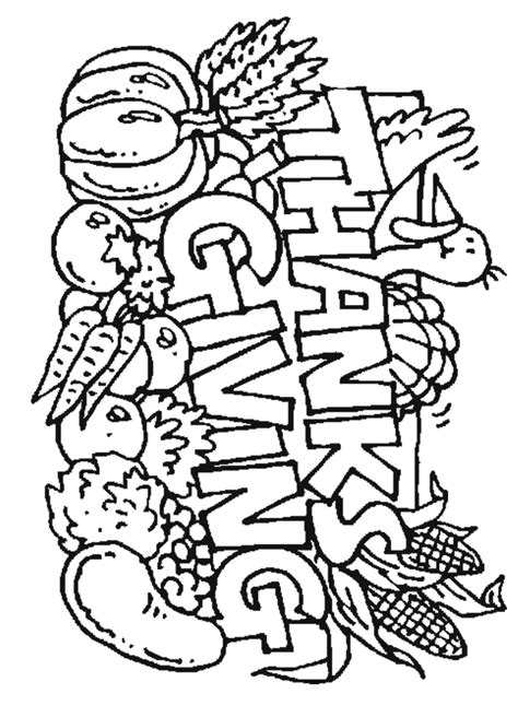 coloring pages thanksgiving coloring pages