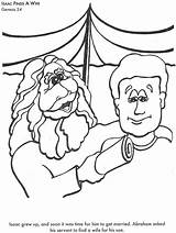 Bible Coloring Pages Wife Isaac Finds Info sketch template