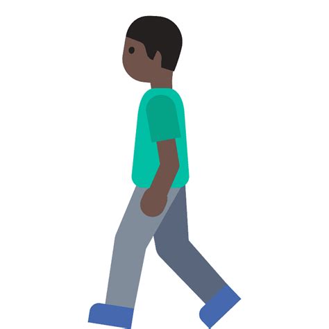 man walking emoji clipart   transparent png creazilla