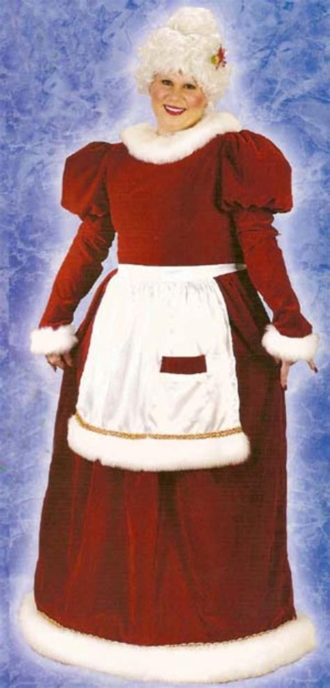 mrs santa claus velvet christmas costume women s plus size 16w 24w
