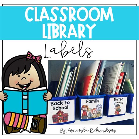 classroom library labels  richardsons class