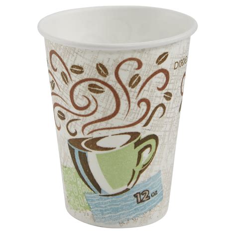 dixie perfectouch dx insulated  oz paper hot cup  georgia pacific coffee haze