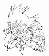 Vegeta Goku Coloring Pages Vs Getcolorings Plain Dragon Ball sketch template
