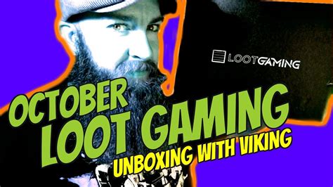 unboxing october loot gaming crate  youtube