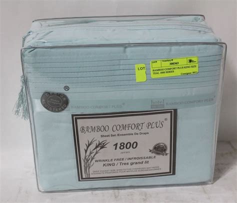 bamboo comfort  king size teal  series