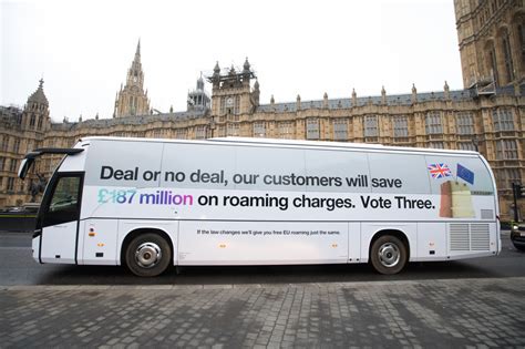 charters  provocative brexit bus  warn  potential roaming fee return  drum