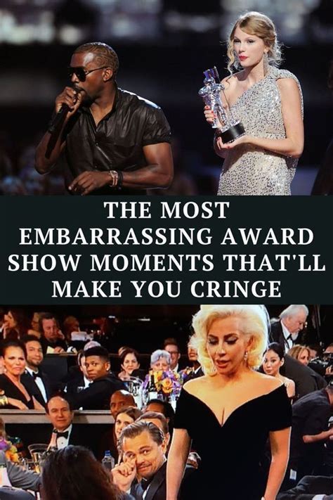 the most embarrassing award show moments that ll make you cringe how